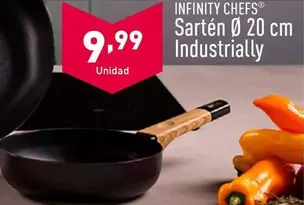 Oferta de Infinity Chefs - Sartén Industrially por 9,99€ en ALDI