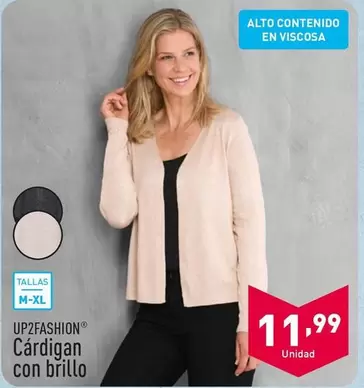 Oferta de Up2fashion - Cárdigan Con Brillo por 11,99€ en ALDI