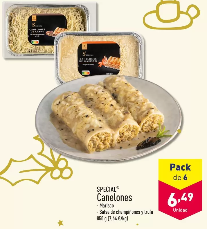 Oferta de Special - Canelones  por 6,49€ en ALDI