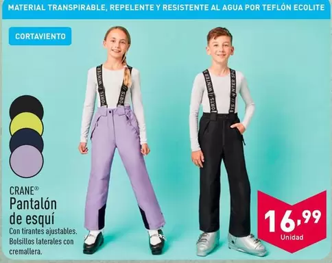 Oferta de Crane - Pantalón De Esquí  por 16,99€ en ALDI