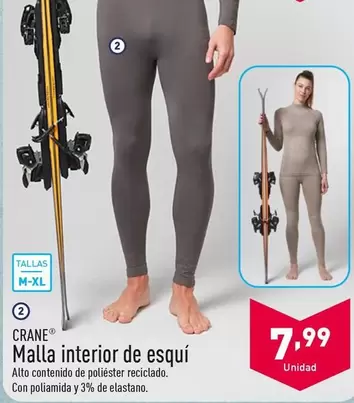 Oferta de Crane - Malla Interior De Esquí  por 7,99€ en ALDI