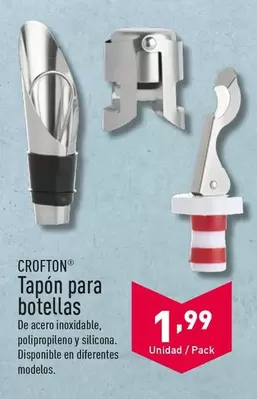 Oferta de Crofton - Tapón Para Botellas por 1,99€ en ALDI