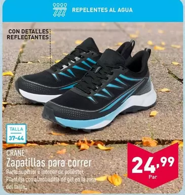 Oferta de Crane - Zapatillas Para Correr por 24,99€ en ALDI