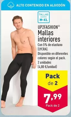 Oferta de Up2fashion - Mallas Interiores por 4€ en ALDI