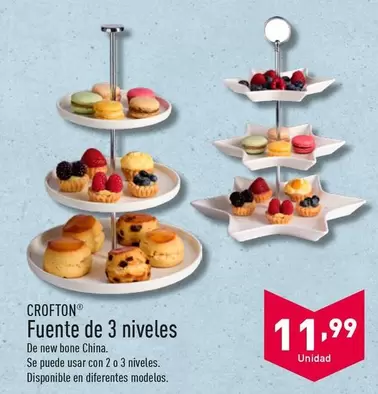 Oferta de Crofton - Fuente De 3 Niveles por 11,99€ en ALDI