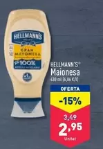 Oferta de Hellmann's - Maionesea por 2,95€ en ALDI