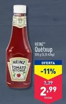 Oferta de Heinz - Quètxup  por 2,99€ en ALDI