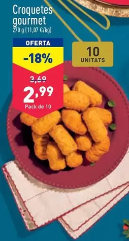 Oferta de Croquetes Gourmet por 2,99€ en ALDI