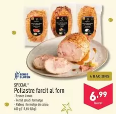 Oferta de Special - Pollastre Farcit Al Forn por 6,99€ en ALDI