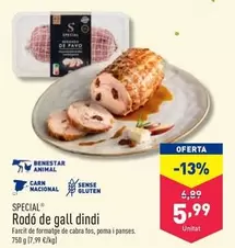 Oferta de Special - Rodó De Gall Dindi  por 5,99€ en ALDI