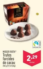 Oferta de Moser Roth - Trufes Farcides De Cacau por 2,29€ en ALDI