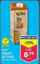 Oferta de Myvay - Beguda De Civada por 0,79€ en ALDI