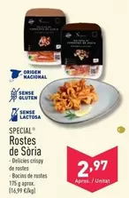 Oferta de Special - Rostes De Sòria por 2,97€ en ALDI