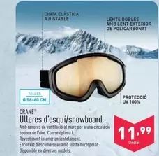 Oferta de Crane - Ulleres D'Esqui/Snowboard por 11,99€ en ALDI