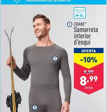 Oferta de Crane - Samarreta Interior D'Esqui por 8,99€ en ALDI