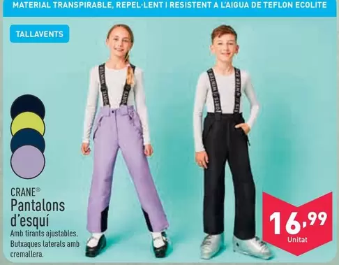 Oferta de Pantalon D'esqui por 16,99€ en ALDI