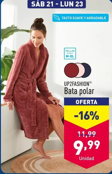 Oferta de Up2fashion - Bata Polar  por 9,99€ en ALDI