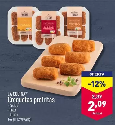 Oferta de La Cocina - Croquetas Prefritas por 2,09€ en ALDI