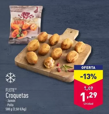 Oferta de Flete - Croquetas por 1,29€ en ALDI