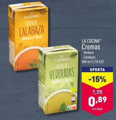 Oferta de La Cocina - Cremas por 0,89€ en ALDI