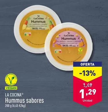 Oferta de La Cocina - Hummus Sabores por 1,29€ en ALDI