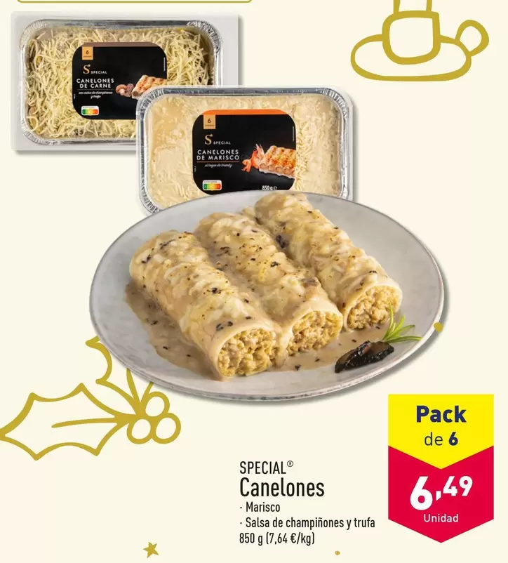 Oferta de Special - Canelones por 6,49€ en ALDI