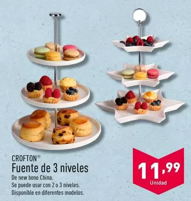 Oferta de Crofton - Fuente De 3 Niveles por 11,99€ en ALDI