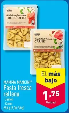 Oferta de Mamma Mancini - Pasta Fresca Rellena por 1,75€ en ALDI