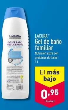 Oferta de Lacura - Gel De Baño Familiar  por 0,95€ en ALDI