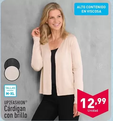 Oferta de Up2fashion - Cárdigan Con Brillo por 12,99€ en ALDI