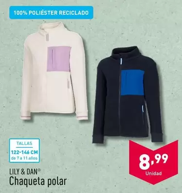 Oferta de Lily & Dan - Chaqueta Polar por 8,99€ en ALDI