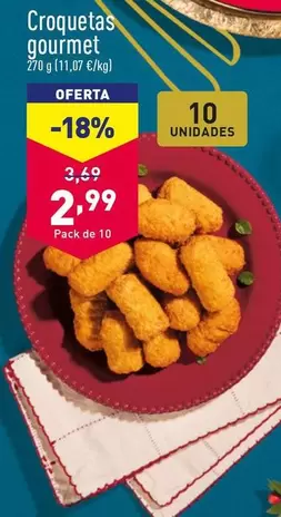 Oferta de Croquetas Gourmet  por 2,99€ en ALDI