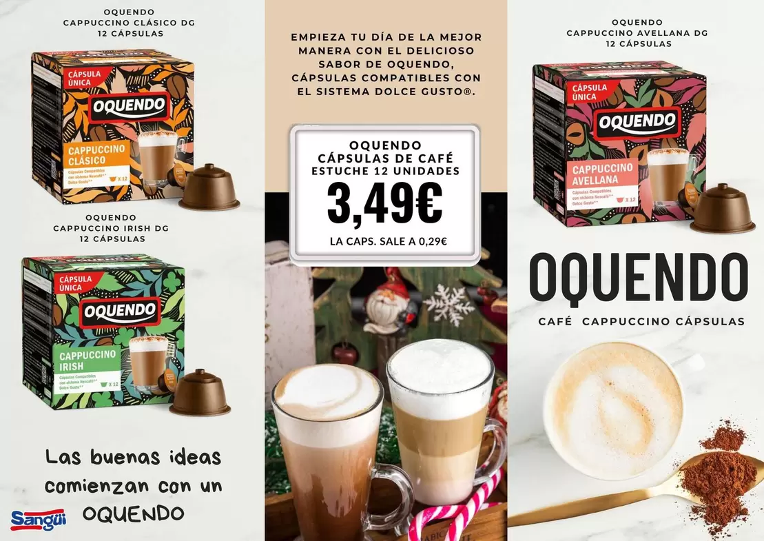 Oferta de Oquendo - Cápsulas De Café Estuche por 3,49€ en Sangüi