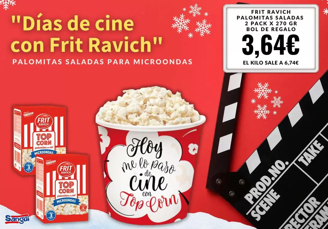 Oferta de Frit Ravich - Palomitas Saladas por 3,64€ en Sangüi