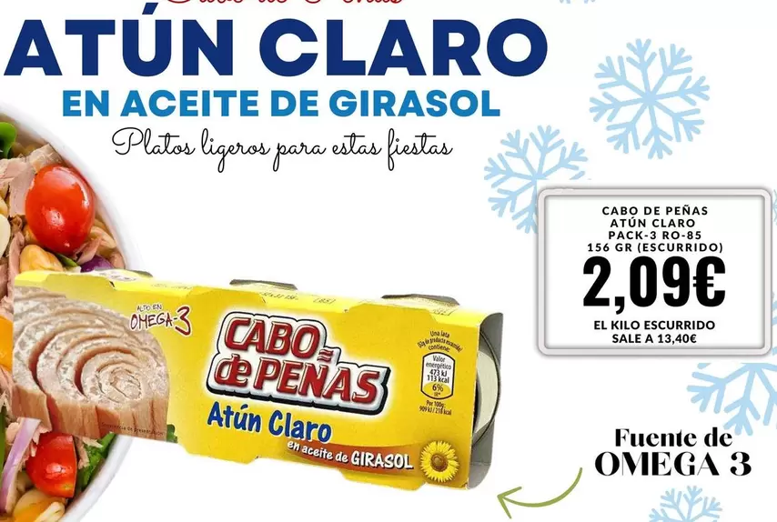 Oferta de Cabo De Penas - Atun Claro  por 2,09€ en Sangüi