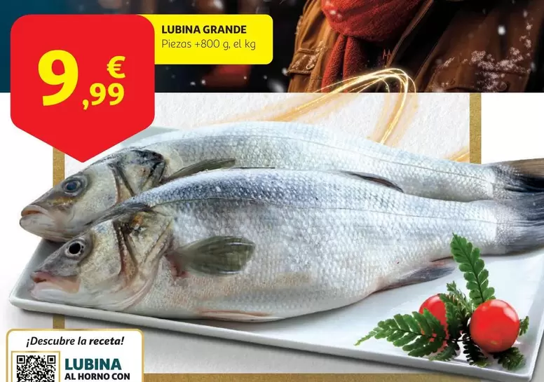 Oferta de Lubina Grande por 9,99€ en Alcampo