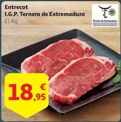 Oferta de Entrecot I.g.p. Ternera De Extremadura por 18,95€ en Alcampo