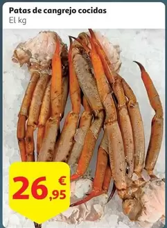 Oferta de Patas De Cangrejo Cocidas por 26,95€ en Alcampo