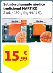 Oferta de Martiko - Salmón Ahumado Nordico Tradicional por 15,99€ en Alcampo