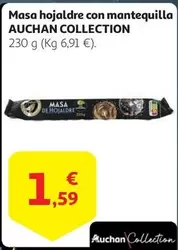 Oferta de Auchan - Collection Masa Hojaldre Con Mantequilla por 1,59€ en Alcampo