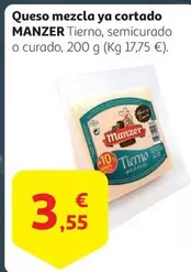 Oferta de Manzer - Queso Mezcla Ya Cortado por 3,55€ en Alcampo