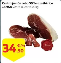 Oferta de Jamsa - Centro Jamon Cebo 50% Raza Iberica por 34,5€ en Alcampo