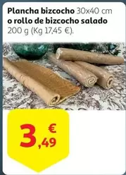 Oferta de Plancha Bizcocho O Rollo De Bizcocho Salado por 3,49€ en Alcampo