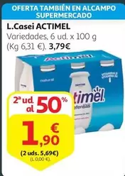 Oferta de Actimel - L.casei por 1,9€ en Alcampo