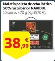 Oferta de Navidul - Maletín Paleta De Cebo Iberico 50% Raza Iberica por 38,99€ en Alcampo