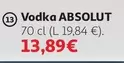 Oferta de Absolut - Vodka por 13,89€ en Alcampo