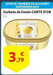 Oferta de Carte d'Or - Sorbete De Limon por 3,79€ en Alcampo