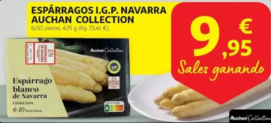 Oferta de Auchan - Esparragos I.g.p. Navarra por 9,95€ en Alcampo