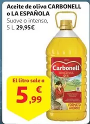 Oferta de Carbonell - Aceite De Oliva por 5,99€ en Alcampo