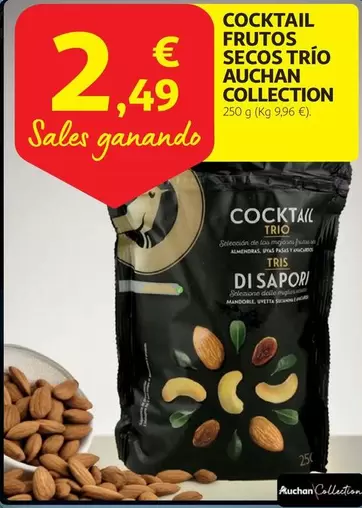 Oferta de Auchan - Cocktail Frutos Seco Trio por 2,49€ en Alcampo